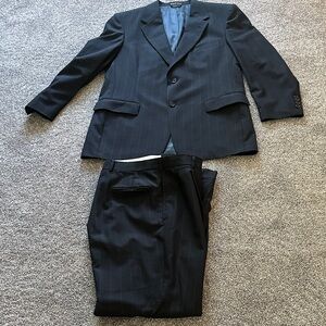 Stafford Navy Pinstripe Men's Suit